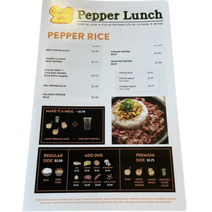 Price Menu