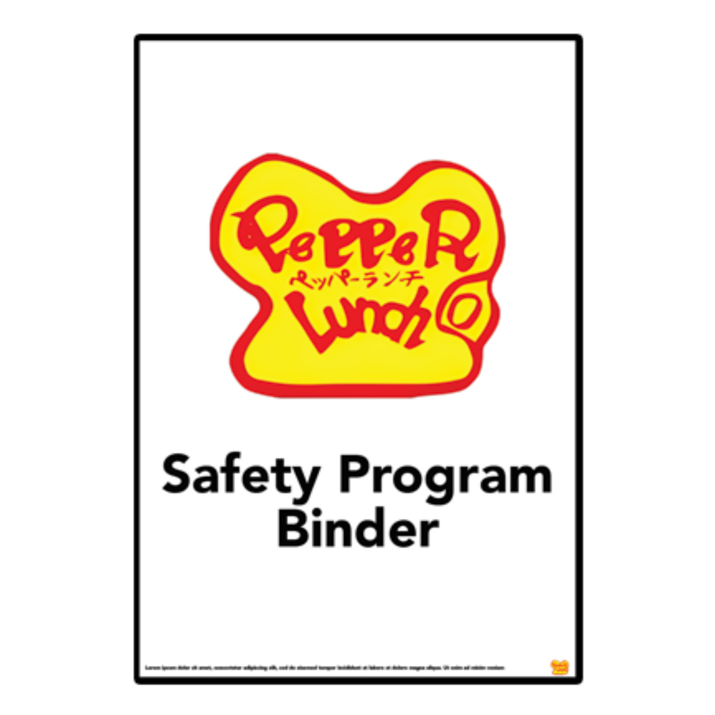 Safety Program Binder