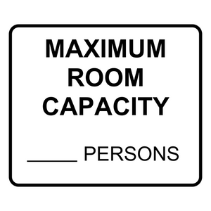 Room Capacity Sign